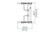 Стойка силовая Half Rack Powertec WB-HR14