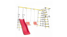Спортивно-игровой комплекс ROMANA Богатырь Плюс-2 103.12.06-02 с двумя качелями (белый/желтый + Качели цепные 1.Д-26.02 + Качели цепные 1.Д-26.02)