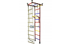 Спортивный комплекс Крепыш Г-образный (Бордовый/ПВХ/Разноцветные)