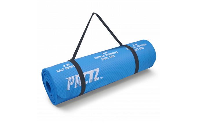 Коврик для фитнеса в комплекте с ремнем-стяжкой PRCTZ ALL PURPOSE FITNESS MAT,183х61х1см.