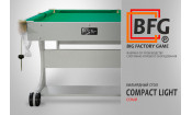 Бильярд BFG Compact Light 5 (Серый) (Пул, серый (ЛДСП), ЛДСП_16, Сукно Euro Pro 50 ш1.98м Yellow green, Х/б сетка)